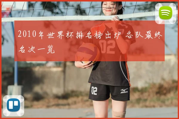 2010年世界杯排名榜出炉 各队最终名次一览